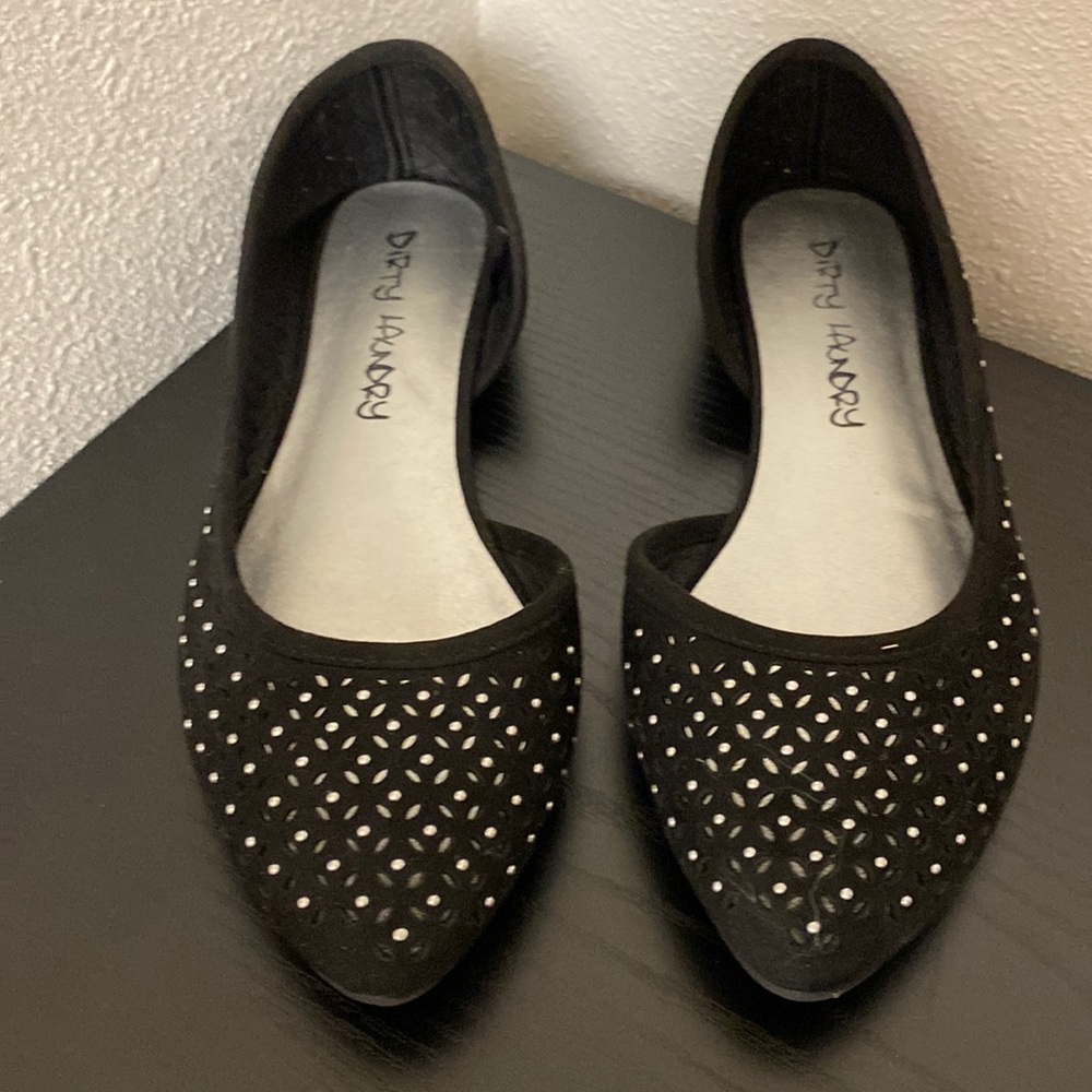 Dirty Laundry black dress shoes lightly used size 6